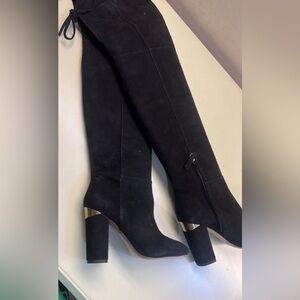 Pura Lopez Elegant Black Knee-High Women's Boots